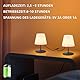 RWWR 2er Set LED Akku Tischlampe kabellos Mini Kleine dimmbar 8 Farben USB-C aufladbar Tischleuchte Outdoor/Indoor für Wohnzimmer Balkon Patio Terrasse (Schwarz, Touch-Schalter)