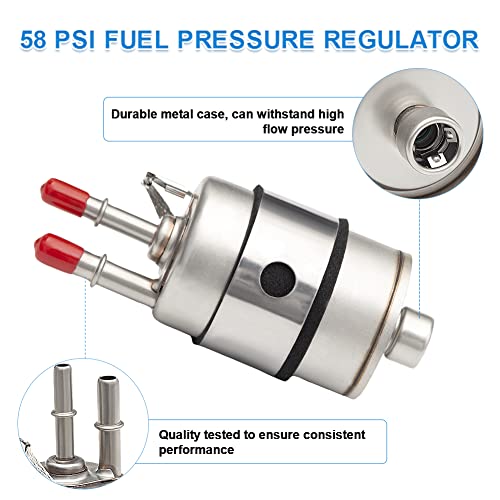 Jdmon Replacement For Gsl392 Inline Fuel Pump & Fuel Filter Pressure Regulator 58 Psi With An6 Fittings Replacement For Ls Swap Fuel Filter Regulator Efi Fuel Pump Kit Replaces Gsl392-400-939 #TOP1