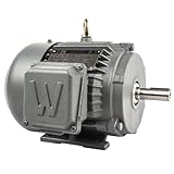 1 HP 3 Phase Electric Motor 143T Frame 1800 RPM TEFC 230/460V Worldwide Electric PEWWE1-18-143T