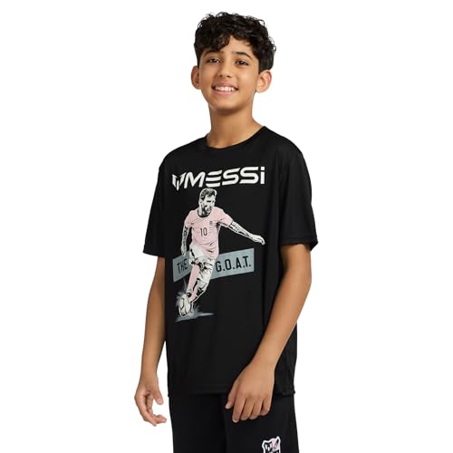 Boys' Lifestyle Short Sleeve Top, Slim-fit Shirt with Logo, Comfortable2