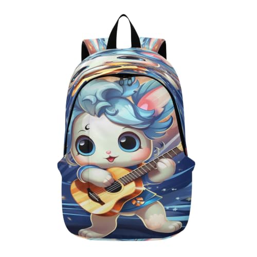 Sac à dos ordinateur portable licorne mignon avec bretelles de voyage