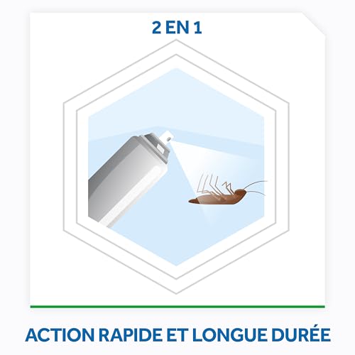 Insecticide Aérosol 2en1 Fourmis Araignées Et Cafards Raid Le Flacon De 400ml - vue 5