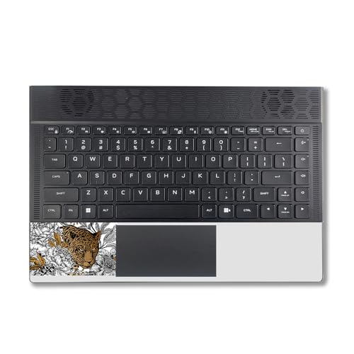 Image of MightySkins Skin Compatible with Alienware X14 R2 (2023) Full Wrap Kit - Bronzed Leopard | Protective, Durable, and Unique Vinyl Decal wrap Cover | Easy to Apply & Change Styles | Made in The USA