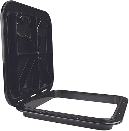 Miniatura 8 de Seaflo Escotilla y tapa de acceso para cubierta de barco marino, 23.9 x 13.9 pulgadas, blanco, 23.858 in x 13.898 in