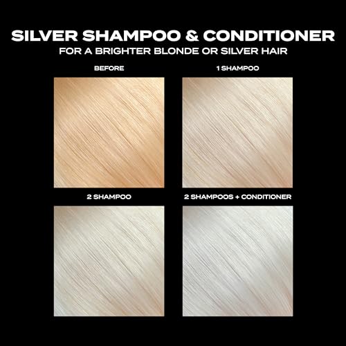 BLEACH LONDON Silver Shampoo 250 ml and Silver Conditioner 250 ml - High Pigmented Ashy Silver Rinse, Vegan Cruelty Free, colour Protected Clean, colour Depositing Toning Formula - Image 7