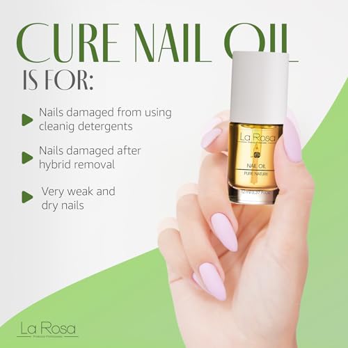 LaRosa HUILE POUR CUTICULES avec Amande Douce, Argan et Jojoba – Hydratant et Nourrissant avec Vitamine E et Extrait de Fleur de Lotus – Vegan et Naturel à 93,6% – 10 ml – Image 4