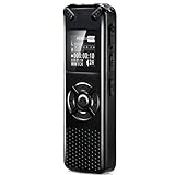 ❥Recorder mit SD-Karte: Built-in 8 GB internem Speicher. Erweiterte Unterstützung von bis zu 32GB.Extended Gedächtnis-Hilfe Sie leicht eine Menge Aufnahmen für Vorträge zu speichern, Meetings, Interviews etc ..