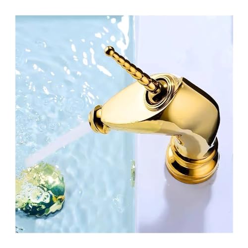 Robinet de salle de bain en laiton mitigeur eau chaude et froide élégant pour lavabo design