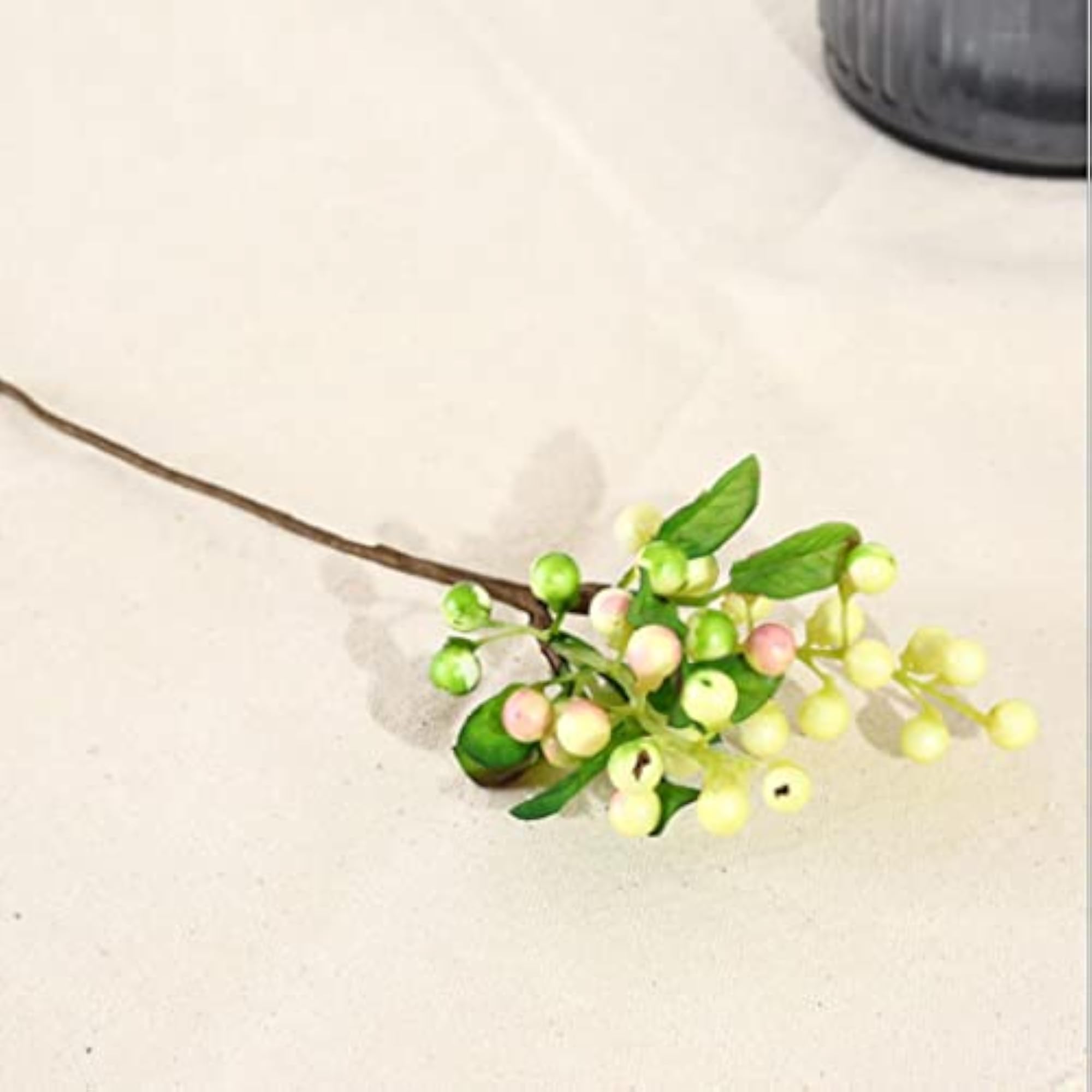 Plastic Artificial Fake Plant Fruit Berries Branches Decor
