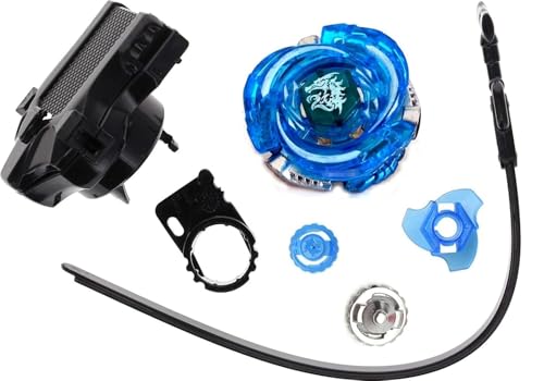 Image of Funstars Metal Fury Spinning Battling Top with Launcher (BB98 Blue)