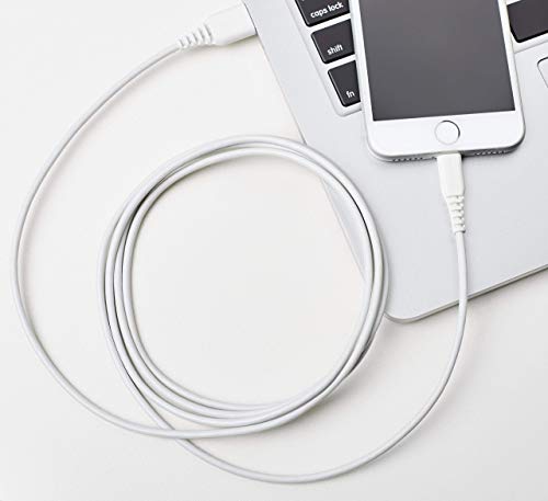 Image of Amazon Basics MFi-Certified USB-A to Lightning Cable for Apple iPhone and iPad - 6 Feet (1.8 Meters), White