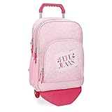 De Joumma Bags Pepe Jeans Olaia Mochila con carro, doble compartimento, 45 cm, color Rosa