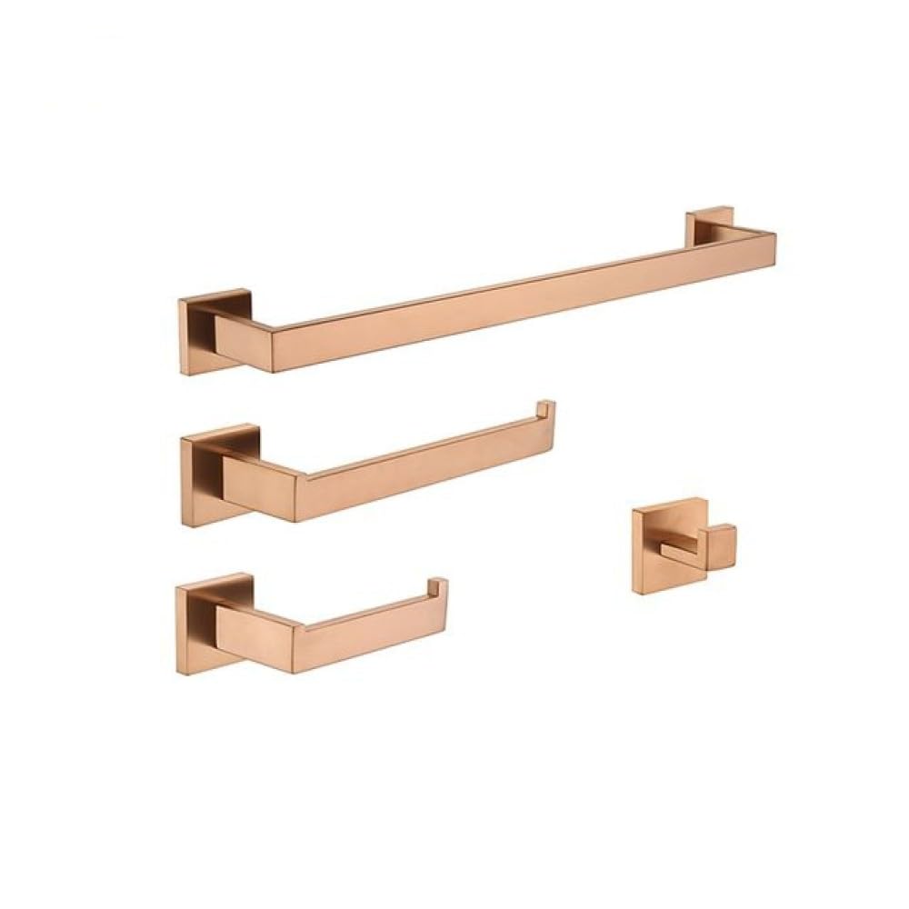Supports muraux or rose pour ranger vos serviettes de bain sans rouille