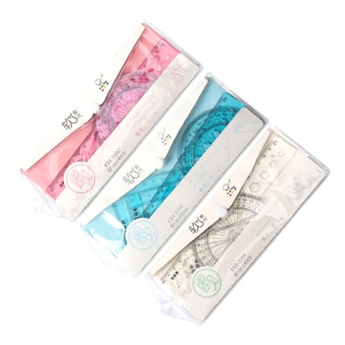 GRIRIW 文房具 定規 セット 定規 文房具 学校 定規 定規 赤