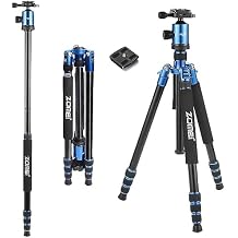 ZOMEi Camera Tripod,Light Weight Heavy Duty Portable Magnesium Aluminium Travel Tripod with Ball Head,Extra Quick Release Plate for Canon Sony Nikon DSLR Cameras