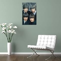 LORGL Poster décoratif sur toile The Beatles – Impression moderne pour chambre à coucher – 50 x 75 cm - Les Beatles, Paul McCartney, John Lennon, RIngo Starr, George Harrison LORGL Poster décoratif sur toile The Beatles - Impression moderne pour chambre à coucher - 50 x 75 cm – Image 5