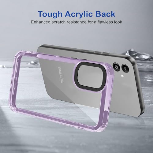 Image of Zapcase Back Case Cover for Samsung Galaxy F14 5G | Compatible for Samsung F14 5G Back Cover | Case Cover with Camera Protection | (TPU + PC | Translucent Purple)