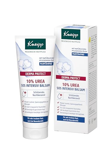 Kneipp DERMA PROTECT 10% UREA SOS Intensiv Balsam - Medizinische Hautpflege - Für sehr trockene Haut, auch bei Neurodermitis - 75ml