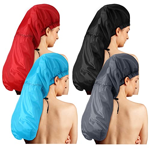 Eurzom 4 Pcs Large Shower Cap for Braids