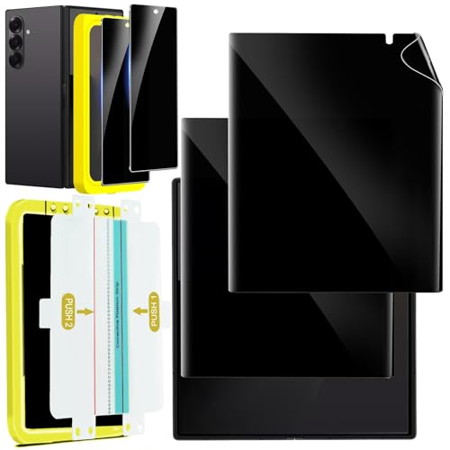 Ferilinso 2 Pack Inside Privacy Screen Protector for Samsung Galaxy Z Fold 7 with 9H Tempered Glass Back&Camera Lens Protectors Military-Grade Shatterproof Ultra HD Case Friendly