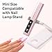 Makartt UV Nail Lamp, Handheld Flash Cure Lamp with Painless Mode Rechargeable Portable Nail Light 800mAh with LCD Display & 3 Timers for Home & Salon(Rose Gold)