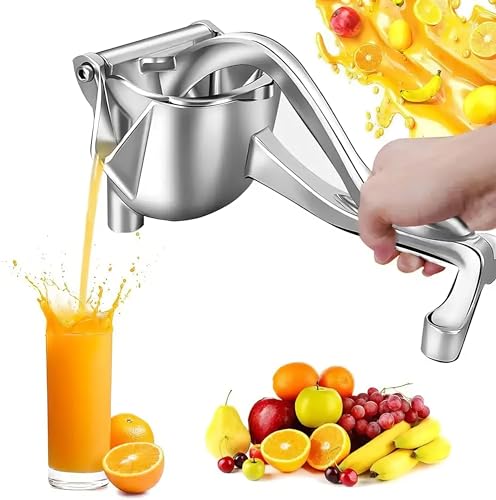 KWER Fruit juices Aluminium Manual Juicer Alloy Fruit Hand Squeezer Heavy Duty Lemon Orange Juicer Manual