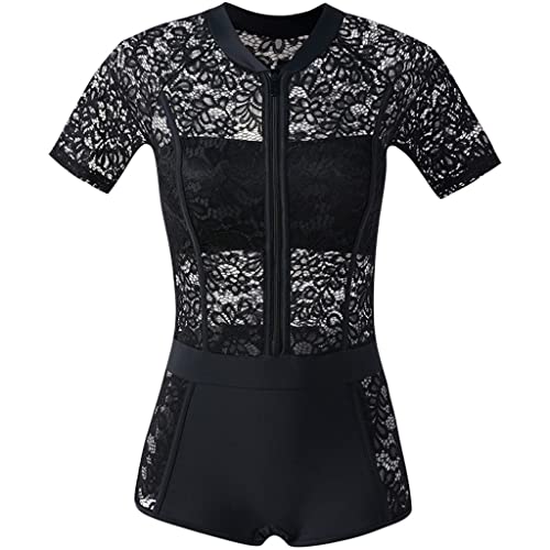 Maillot de bain une pièce femme uni noir ajouré style bikini CLSDRZC