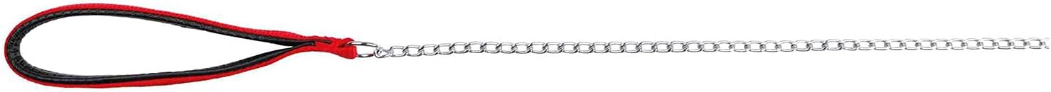 Trixie Chain with Nylon Hand Strap, 1, 10 M/ 2, 0 mm, Red/Black