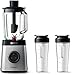 Philips HR3655/00 Blender Avance Collection 1400 W, Bol en Tritan , 2 x gobelet en acier, adapté pour lave-vaisselle) inox.