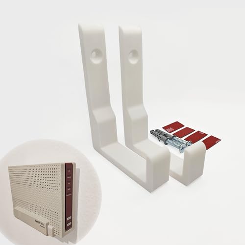 AVM Router Wandhalterung für Fritzbox 6690 6591 6590 Cable inklusive Klebepads und Schrauben