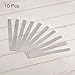 HARFINGTON 10pcs Mn Steel Feeler Gauge 0.7mm Thickness 150mm Length Metric Filler Thickness Gage Gap Measuring Tool Single Blade