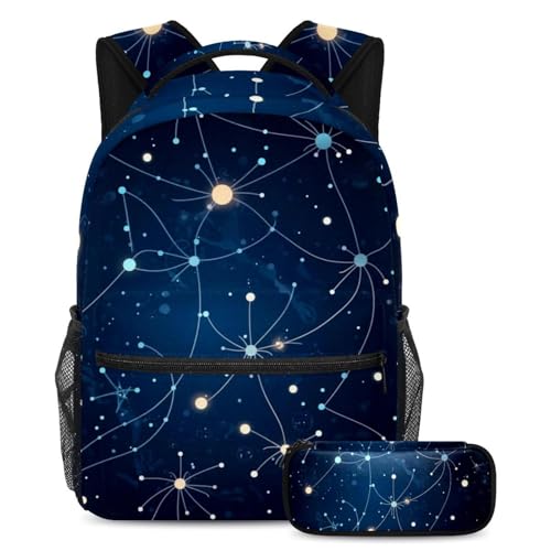 Cartables Virgo Constellation 22 à volume extensible et trousse assortie