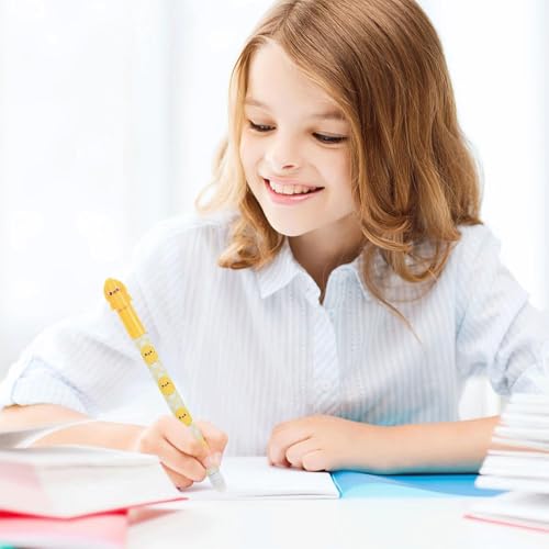 Canollo 4 Stück Radierbarer Kugelschreiber, Cartoon Kleintiere Muster Radierbare Stifte, Radiergummi mit löschbarer Tinte, 0,5 mm Mine, Radiergummi Stift, Aesthetic Tintenroller radierbar(Blau)