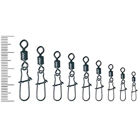 FANATIK Wirbel mit Karabiner Duo-Lock 1013 Gr. 10, 9, 8, 7, 6, 5, 4, 3, 2 Angel Swivel Fast Lock snap Cover