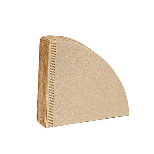 SODIAL V60 Filter Cup Special 102 Carta da Filtro per Caffe' Carta da Filtro per Caffe' Non Sbiancato Carta per Gocciolamento di Legno Originale Forma di Cono Strumenti per Caffe'
