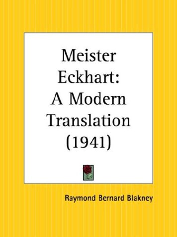 Buy Meister Eckhart: A Modern Translation (1941) — BookShops.in