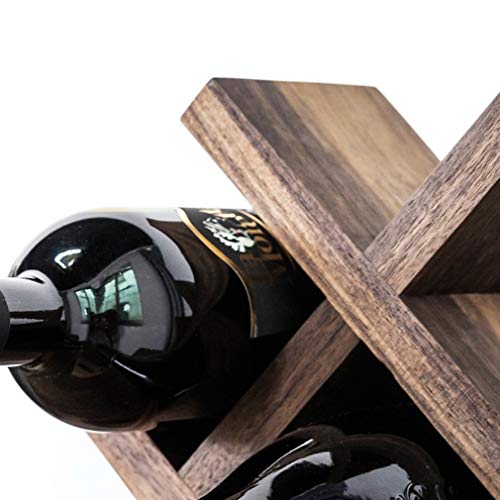 Soporte para 4 botellas de vino de madera plegable miniatura 5