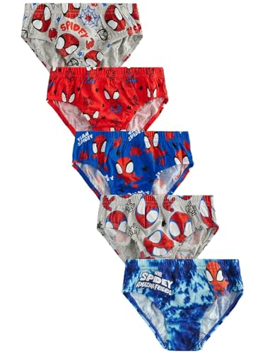 NEXT Garçon Culotte, Lot de 5 Spiderman 3 Ans-4 Ans
