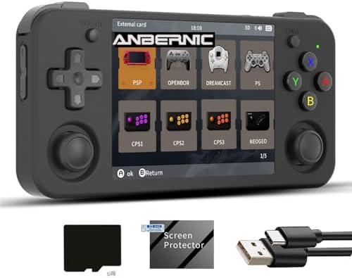 Aivuidbs Emulador de Jogos Retrô Rg35Xx H Anbernic 35Xxh com Cart...
