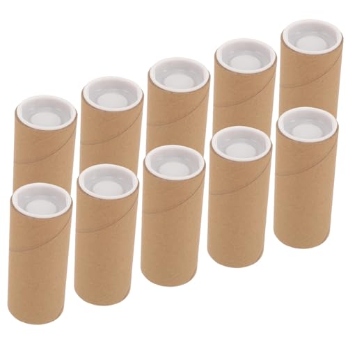 ASAKKURA 10個 コイン収納用丸型紙筒 耐変形設計で硬貨や小物整理に 強高く輸送時の折れ防止 再利用可能なコインホルダー兼アートチューブ