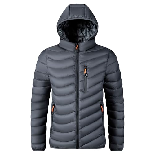 Doudoune d'hiver à capuche compressible veste légère homme