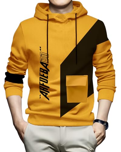 Image of AUSK Men's Full Sleeve Hooded T-Shirt - The Ultimate Cotton Blend Comfort || Hoodies for Mens