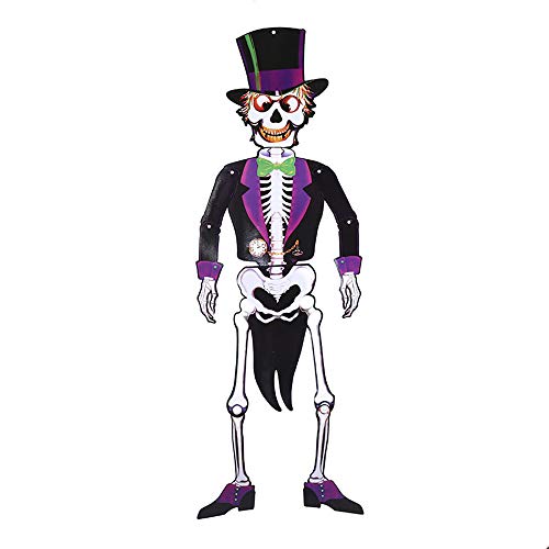 Crâne de Halloween BaronHong : décoration suspendue de fête modèle A M