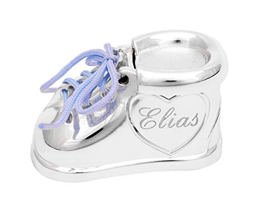 Brillibrum Design Milchzahndose Silber mit Gravur aus Metall versilbert anlaufgeschützt mit Rosa & Blauen Schnürsenkel - Zahndose mit Namen personalisiert - Baby Zahnbox für Milchzähne als Geschenke für Jungen und Mädchen - Image 6