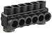 Morris Products 97714 Mountable Multi-Cable Connector, Insulated, Single Entry, Black, 4 Ports, 1/8" Allen Hex, 4 - 14 Wire Range