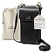 Claasico Womens Crossbody Wallet & Phone Case | iPhone/Samsung/LG Magnet Cell Pouch & Handbag, Black