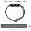Wanme Braided Stretchy Nylon Band, 20mm, Blue Gray, Compatible with Garmin Forerunner 55/645/245, Sport Loop Watch Band #2