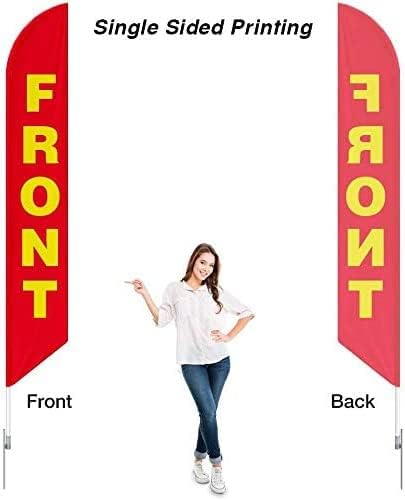 Miniatura 2 de Cobb Promo Mulch Sold Here - Bandera de plumas publicitaria de 12 pies, solo bandera de repuesto (sin mástil)