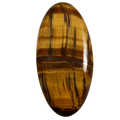 Œil de tigre cabochon ovale 35 carats gemme naturelle minéraux de collection Qe45