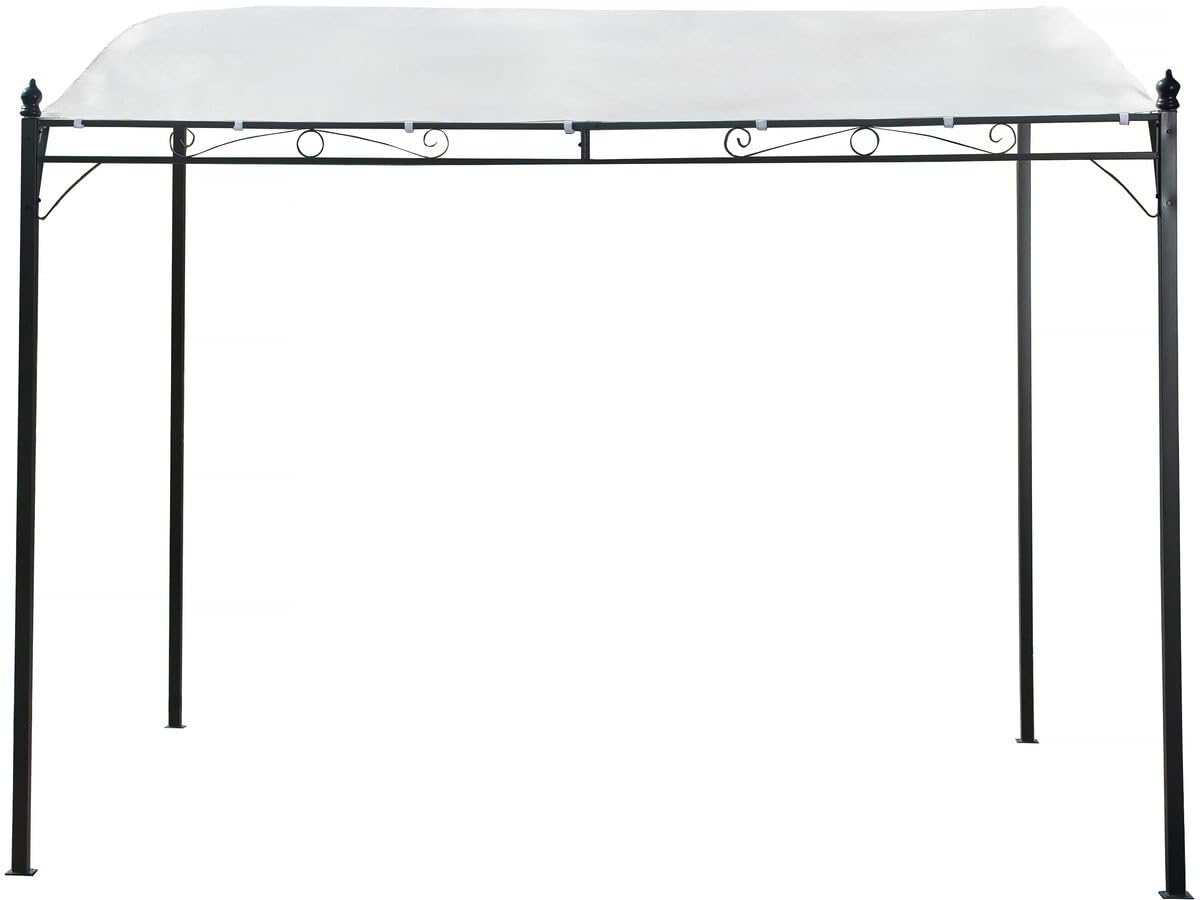 Pergola inclinée en métal - 3 x 2,​5 m - Beige